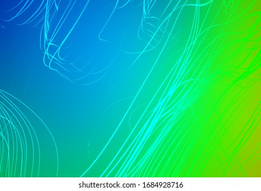Azul claro, fondo abstracto de color vectorial verde. Nueva ilustración de color en estilo borroso con degradado. Nuevo diseño para su negocio.