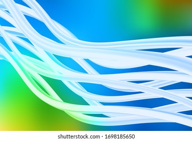Light Blue, Green vector colorful abstract background. Colorful illustration in abstract style with gradient. Background for a cell phone.
