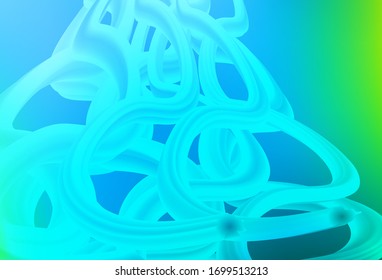 Light Blue, Green vector colorful abstract background. New colored illustration in blur style with gradient. New way of your design.