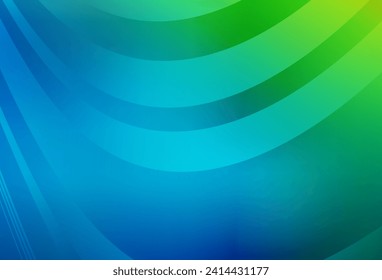 Light Blue, Green vector colorful abstract background. Colorful illustration in abstract style with gradient. Smart design for your work.