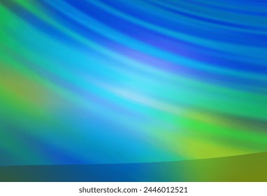 Azul claro, Vector verde textura abstracta colorida. Nueva ilustración de color en estilo desenfoque con degradado. Diseño inteligente para su trabajo.
