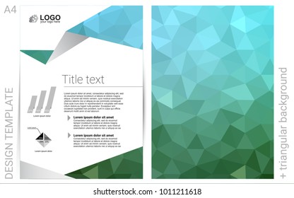 Light Blue, Green vector  cover for Envelopes.