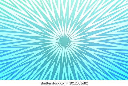 Light Blue, Green vector cover with stright stripes. Lines on blurred abstract background with gradient. Pattern for ads, posters, banners.