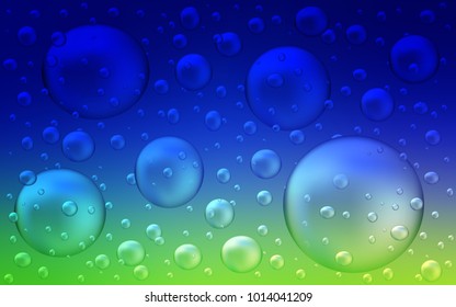 Light Blue, Green vector cover with spots. Illustration with set of shining colorful abstract circles. Completely new template for your brand book.