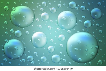 Light Blue, Green vector cover with spots. Beautiful colored illustration with blurred circles in nature style. The pattern can be used for ads, leaflets of liquid.