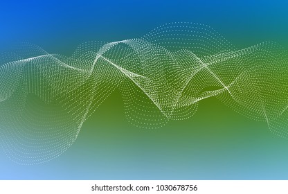 Light Blue, Green vector cover with spots. Illustration with set of shining colorful abstract circles. Beautiful design for your business natural advert.