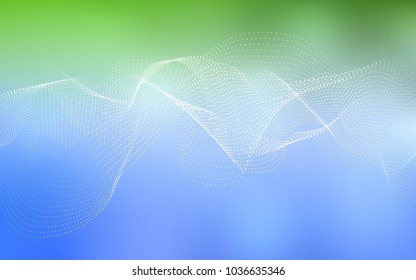 Light Blue, Green vector cover with spots. Modern abstract illustration with colorful water drops. The pattern can be used for beautiful websites.
