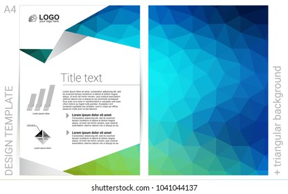 Light Blue, Green vector  cover for Envelopes. Web interface on abstract background with colorful gradient. Pattern for ads, leaflets, labels of your business.