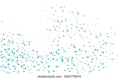 Light Blue, Green vector  cover with spots. Modern abstract illustration with colorful water drops. The pattern can be used for beautiful websites.