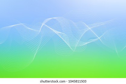 Light Blue, Green vector cover with spots. Blurred decorative design in abstract style with bubbles. Completely new template for your brand book.