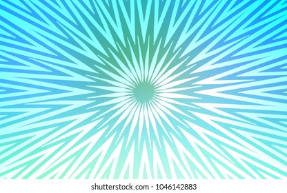 Light Blue, Green vector cover with stright stripes. Blurred decorative design in simple style with lines. Template for your beautiful backgrounds.
