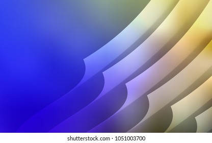 Light Blue, Green vector cover with stright stripes. Blurred decorative design in simple style with lines. Best design for your ad, poster, banner.