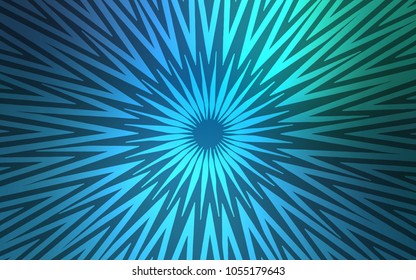 Light Blue, Green vector cover with stright stripes. Modern geometrical abstract illustration with staves. Pattern for your busines websites.