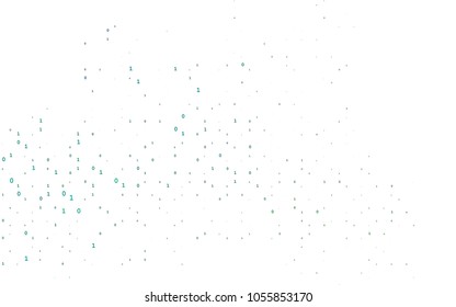 Light Blue, Green vector cover with mathematic symbols. Shining colorful illustration with isolated Digit signs. Template can be used as a background for ads of typography.