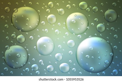 Light Blue, Green vector cover with spots. Beautiful colored illustration with blurred circles in nature style. New design for ad, poster, banner of your website.
