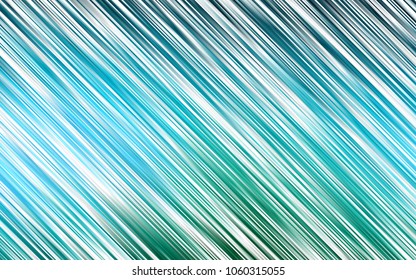 Light Blue, Green vector cover with long lines. Glitter abstract illustration with colored sticks. The pattern can be used for websites.