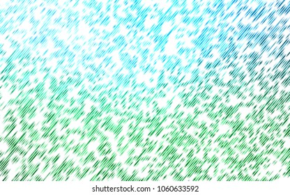 Light Blue, Green vector cover with long lines. Modern geometrical abstract illustration with staves. The pattern can be used for websites.
