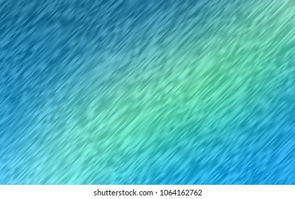 Light Blue, Green vector cover with long lines. Decorative shining illustration with lines on abstract template. The pattern can be used as ads, poster, banner for commercial.