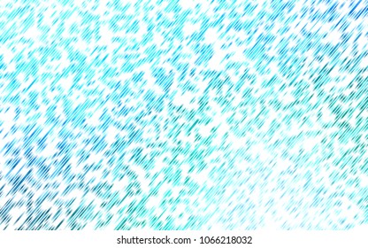 Light Blue, Green vector cover with long lines. Decorative shining illustration with lines on abstract template. Best design for your ad, poster, banner.