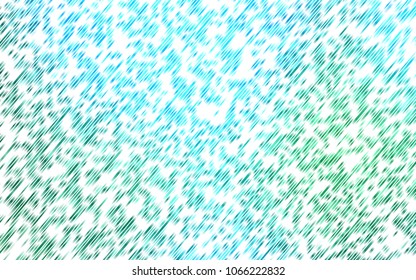 Light Blue, Green vector cover with long lines. Blurred decorative design in simple style with lines. The pattern can be used for websites.