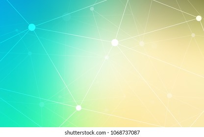 Light Blue, Green vector cover with spots, lines. Colorful illustration with circles and lines in futuristic style. Pattern can be used for beautiful websites.