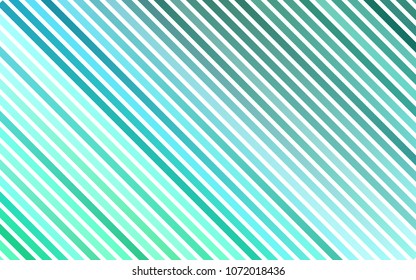 Light Blue, Green vector cover with long lines. Modern geometrical abstract illustration with staves. The pattern can be used for websites.