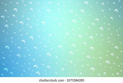 Light Blue, Green vector cover with spots. Illustration with set of shining colorful abstract circles. The pattern can be used for beautiful websites.