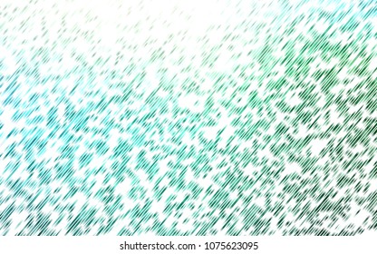 Light Blue, Green vector cover with long lines. Decorative shining illustration with lines on abstract template. Best design for your ad, poster, banner.