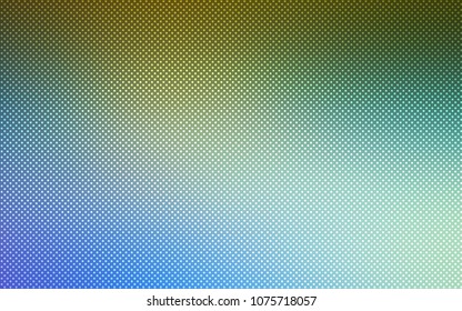 Light Blue, Green vector cover with spots. Glitter abstract illustration with blurred drops of rain. Pattern can be used for ads, leaflets.