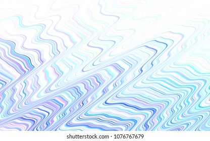 Light Blue, Green vector cover with stright stripes. Decorative shining illustration with lines on abstract template. Best design for your ad, poster, banner.