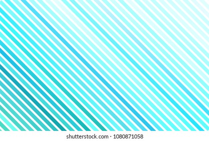 Light Blue, Green vector cover with long lines. Blurred decorative design in simple style with lines. The pattern can be used for websites.