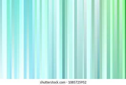 Light Blue, Green vector cover with long lines. Modern geometrical abstract illustration with staves. Smart design for your business advert.