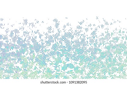 Light Blue, Green vector cover with long lines. Modern geometrical abstract illustration with staves. The pattern can be used for websites.