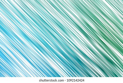 Light Blue, Green vector cover with long lines. Shining colored illustration with narrow lines. Smart design for your business advert.