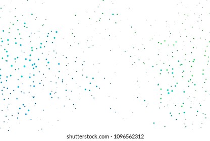 Light Blue, Green vector  cover with spots. Glitter abstract illustration with blurred drops of rain. The pattern can be used for beautiful websites.