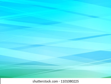 Light Blue, Green vector cover with long lines. Lines on blurred abstract background with gradient. The pattern can be used for busines ad, booklets, leaflets