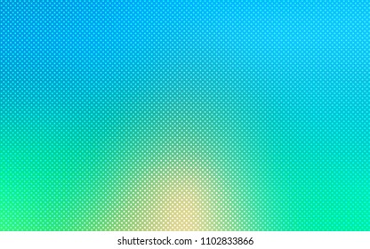 Light Blue, Green vector cover with spots. Glitter abstract illustration with blurred drops of rain. Pattern can be used for beautiful websites.