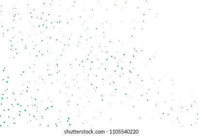 Light Blue, Green vector  cover with spots. Blurred decorative design in abstract style with bubbles. New design for ad, poster, banner of your website.