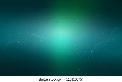 Light Blue, Green vector cover with spots. Blurred decorative design in abstract style with bubbles. New design for ad, poster, banner of your website.