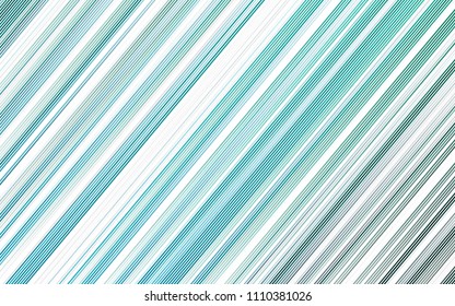 Light Blue, Green vector cover with long lines. Blurred decorative design in simple style with lines. Smart design for your business advert.
