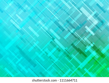 Light Blue, Green vector cover with long lines. Blurred decorative design in simple style with lines. The template can be used as a background.