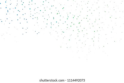 Light Blue, Green vector  cover with spots. Modern abstract illustration with colorful water drops. Completely new template for your brand book.