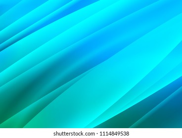 Light Blue, Green vector cover with long lines. Lines on blurred abstract background with gradient. The pattern can be used as ads, poster, banner for commercial.