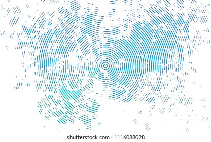 Light Blue, Green vector cover with long lines. Modern geometrical abstract illustration with staves. The pattern can be used as ads, poster, banner for commercial.