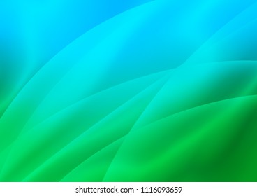Light Blue, Green vector cover with long lines. Modern geometrical abstract illustration with staves. The template can be used as a background.
