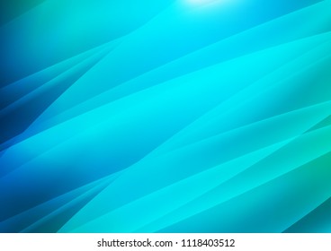 Light Blue, Green vector cover with long lines. Glitter abstract illustration with colored sticks. The pattern can be used for busines ad, booklets, leaflets