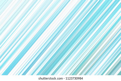 Light Blue, Green vector cover with long diagonal lines. Blurred decorative design in simple style with lines. The pattern can be used for websites.
