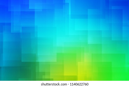 Light Blue, Green vector cover with stright stripes. Decorative shining illustration with lines on abstract template. Pattern for your busines websites.