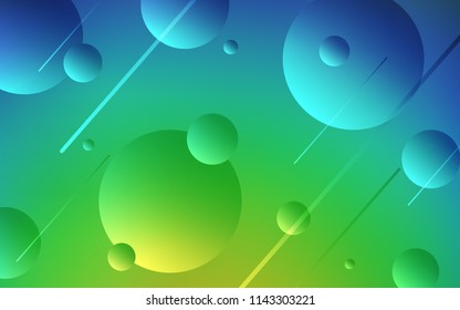 Light Blue, Green vector cover with spots. Beautiful colored illustration with blurred circles in nature style. New design for ad, poster, banner of your website.