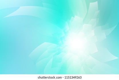 Light Blue, Green vector cover with set of hexagons. Abstract illustration with colorful hexagons. Beautiful design for your business advert.